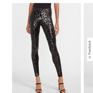 High Waisted Sequin Leggings